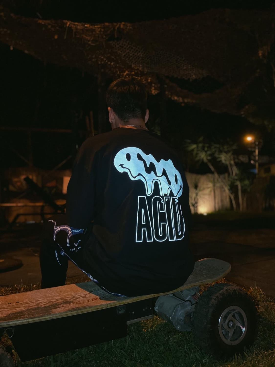Wheraver Oversize Acid Tee — 2