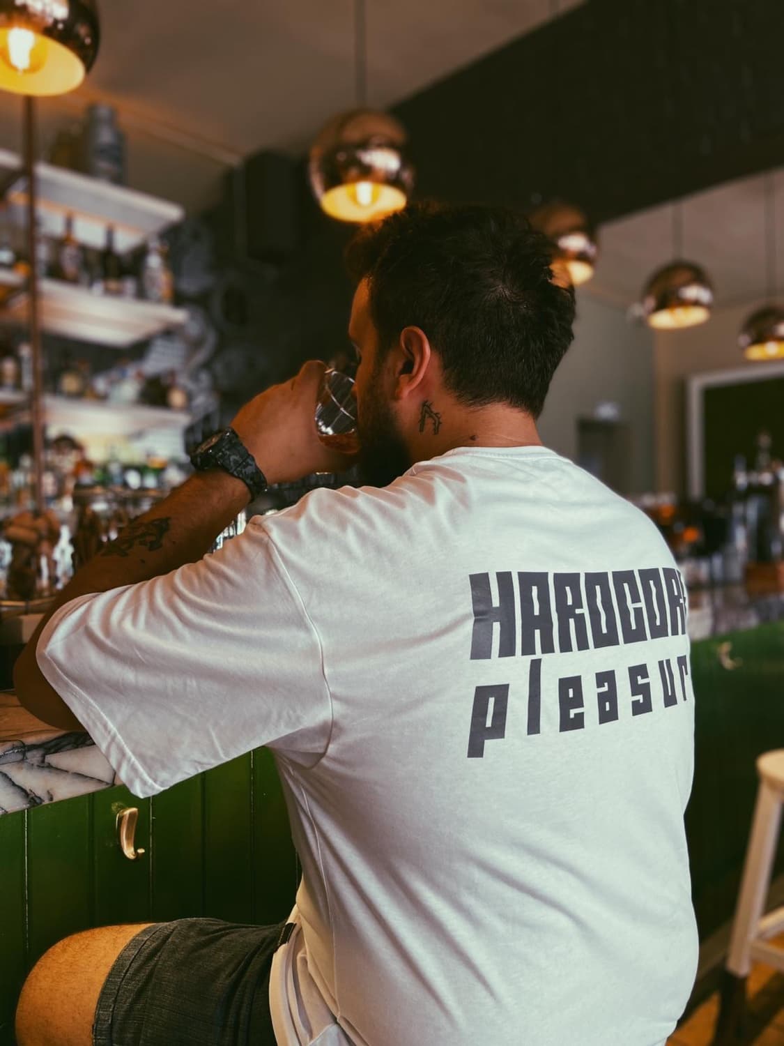 Wheraver Hardcore Pleasure Tee — beyaz